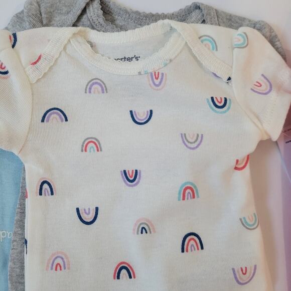 Carter's Baby Girl 5 Pack Princess Original Bodysuits Size 6 Months NWT - Picture 4 of 10